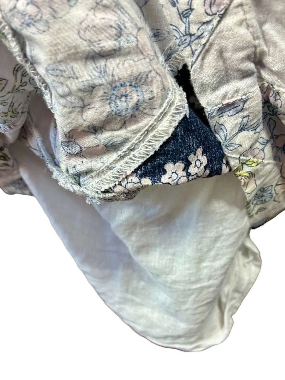 J. Crew Squareneck Cotton Voile Dress Patchwork Floral Women's Size XS - Picture 7 of 10